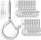PlusRoc 20 Pack Ceiling Hooks for Hanging Plants Outdoor String Lights Heavy by PlusRoc