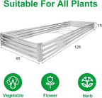 JERIA 12×4×1ft Raised Garden Bed - Image 2