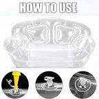 Kigley Inflatable Chair Blow Up Couches Transparent Inflatable Sofa Seat Yard - Image 5
