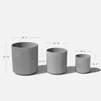 Veradek Demi Series Set of 3 Round Planters - Image 2
