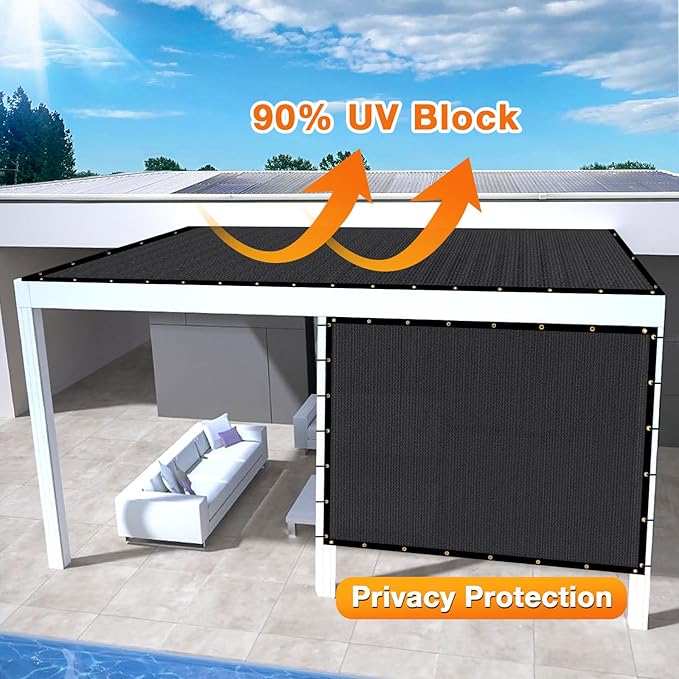 Artpuch Outdoor Pergola Shade Cover 4x16 FT Sun Shade Cloth - Image 3