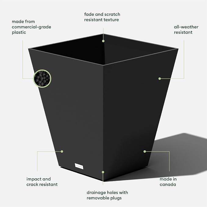 Veradek Nobleton Indoor/Outdoor Wide Square Planter - Image 4