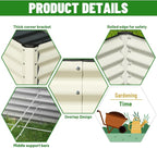 SnugNiture Galvanized Raised Garden Bed 4x4x2FT Outdoor Large Metal Planter Box - Image 3