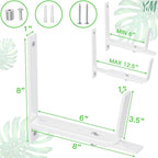 Y&M 4 Pack Adjustable Planter Box Brackets, Universal Window Box Brackets - Image 3