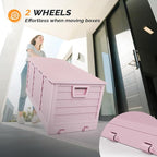 VINGLI 75 Gallon Collapsible Outdoor Storage Box, Simple-to-assemble Plastic - Image 6
