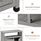Mederlo Wooden Patio Bar Table Set - Image 5