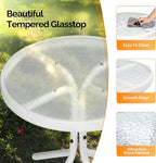 VINGLI Outdoor Side Table, Weatherproof Small Tables - Image 5