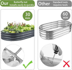 2 Pack Raised Garden Bed Kits, Easy Assembly Metal Raised Bed - Image 3