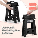 Delxo Folding Step Stool 16 Inch, Non-Slip Foldable Stools - Image 6