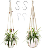 Augshy Macrame Plant Hanger, 2 Packs Plant Hangers, Hanging Planter by Augshy