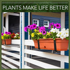 Layhit 10 Pcs Adjustable Planter Box Brackets Universal Heavy Duty Flower Box - Image 5