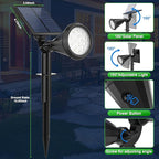 Solar Spot Lights Outdoor Waterproof 180° Adjustable Solar Powered Landscape - Image 6