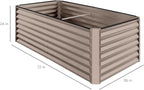 Best Choice Products 6x3x2ft Outdoor Metal Raised Garden Bed, Deep Root Box - Image 8