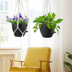 10 inch Self Watering Hanging Planters, 2 Pack Hanging Baskets - Image 7