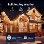 RGB Permanent Outdoor Lights, 50FT LED Eaves Lights - Image 3