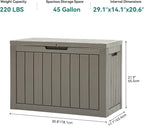 YITAHOME 45 Gallon Deck Box, Outdoor Storage Box - Image 7