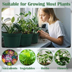 15 Pack 4/6/8 Inch Plant Nursery Pots, Sturdy Plant Pots - Image 6
