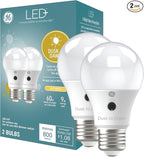 GE LED+ A19 Dusk to Dawn LED Light Bulbs, Automatic On/Off Outdoor Security by GELighting
