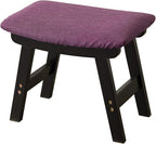 Foot Stool, Bamboo Small Sofa Foot Rest Under Desk, Extra Seating - Image 7