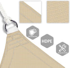 Patio Paradise 25' x 25' x 25' Sun Shade Sail Triangle Canopy Shade Cloth - Image 3