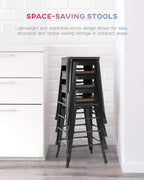 FDW Metal Bar Stools Set of 4 Counter Height Bar Stools 24 Inches Industrial - Image 7