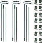 Mwellewm 3 Sets Plant Stakes 12/25/36 Inch Adjustable Plant Support Stakes Tall by Mwellewm
