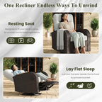 LayinSun Oversized Wicker Outdoor Swivel Glider Recliner - Image 5