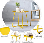 danpinera Outdoor Side Tables, Weather Resistant Steel Patio Side Table - Image 5
