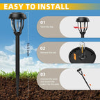 DERAYSION 12 Pack Solar Lights Outdoor, Solar Pathway Lights Auto On/Off - Image 7