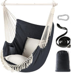 Chihee Hammock Chair Hanging Swing Max 500 Lbs 2 Cushions Included Steel by Chihee