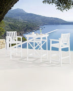 Adirondack Bar Chair Set of 2, HDPE Tall Adirondack Chairs Bar Stools - Image 3