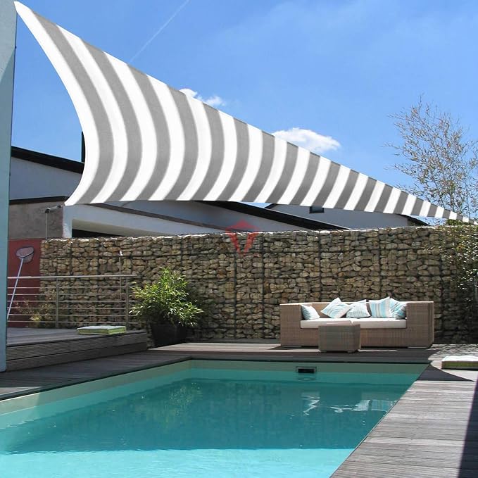 Patio Paradise 27' x 27' x 27' Sun Shade Sail Triangle Canopy Shade Cloth - Image 6