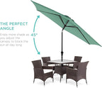 Best Choice Products 10ft Outdoor Table Compatible Steel Polyester Market Patio - Image 2