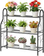 SORCEDAS Plant Stand Indoor Outdoor Plant Shelf 3 Tier Metal Corner Flower by SpecialYourHome