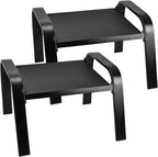 Outddor Patio Ottoman 2 Set All Weather Outdoor Foot Rest Patio Furniture by Deugold