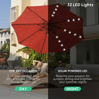 JEAREY 9FT Outdoor Patio Umbrella - Image 2