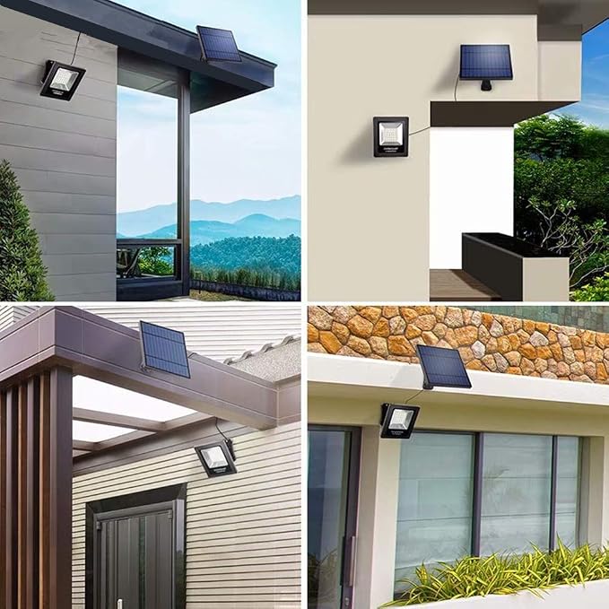 Solar Lights Dusk to Dawn 4400mAh Solar Powered Spotlight Waterproof Flood - Image 8