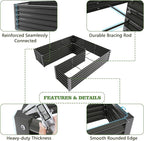 A ANLEOLIFE Set of 16, 18 Inch Tall Galvanized Raised Garden Beds Kit, - Image 5