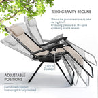 Nestl Zero Gravity Chairs, Portable Patio Lounge Chair Outdoor - Image 4