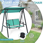 Tangkula 2-Person Patio Swing, Weather Resistant Porch Swing - Image 6