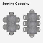 RoyalCraft Patio Expandable Table Dining Set - Image 9
