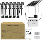 MEIKEE 6 in 1 Solar Spotlights Outdoor, 6W/6V Solar Powered Landscape Lights - Image 9