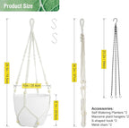 10 inch Self Watering Hanging Planters, 2 Pack Hanging Flower Pots - Image 3