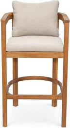 Christopher Knight Home Kuart Acacia Wood Outdoor Bar Stool Set of 2 - Image 7