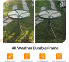 VINGLI Outdoor Side Table, Weatherproof Small Tables - Image 6