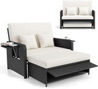 RELAX4LIFE Wicker Patio Outdoor Daybed by RELAX4LIFE