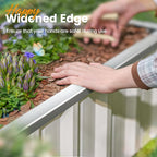 KING BIRD Raised Garden Bed 68" x 36" x 12" Galvanized Steel Metal Outdoor - Image 4