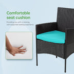 4 Pieces Conversation Set Modular Outdoor Furniture Set Water Resistant Patio - Image 5
