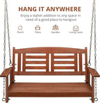 Outvita Porch Swing, Room 600lbs Capacity Fir Wood - Image 6
