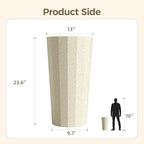 23.6" Tall Outdoor Planters Set of 2, Large Planters - Image 2